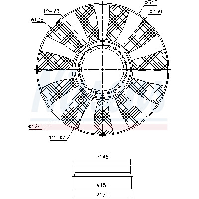 Ventilateur, refroidissement du moteur