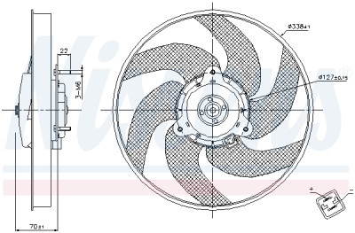 Ventilateur, refroidissement du moteur
