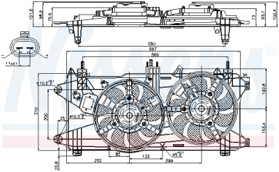 Ventilateur, refroidissement du moteur
