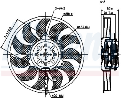 Ventilateur, refroidissement du moteur