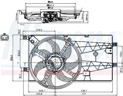 Ventilateur, refroidissement du moteur