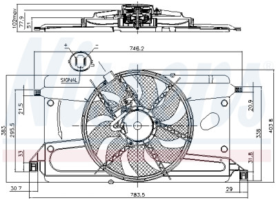 Ventilateur, refroidissement du moteur
