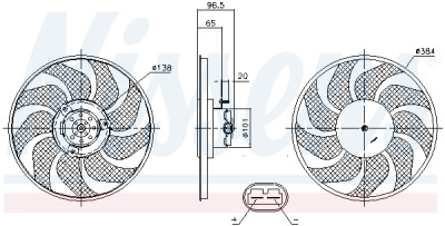 Ventilateur, refroidissement du moteur