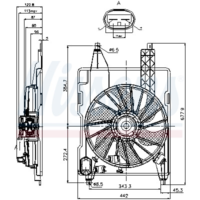 Ventilateur, refroidissement du moteur
