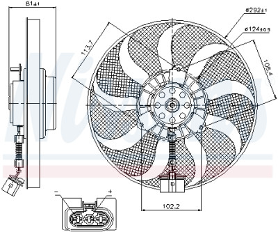 Ventilateur, refroidissement du moteur