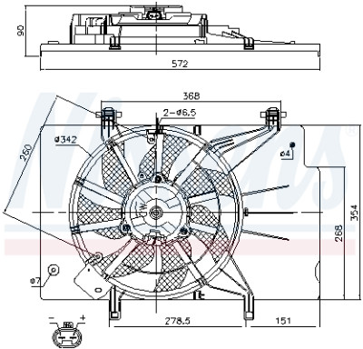 Ventilateur, refroidissement du moteur
