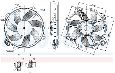 Ventilateur, refroidissement du moteur