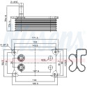 Radiateur d&#39;huile, huile moteur NISSENS 9.0683