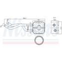 Radiateur d&#39;huile, huile moteur NISSENS 90685