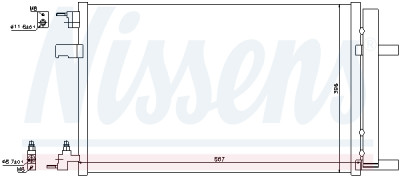 Condenseur, climatisation NISSENS 940135