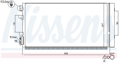 Condenseur, climatisation NISSENS 940259