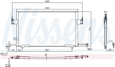 Condenseur, climatisation NISSENS 94200