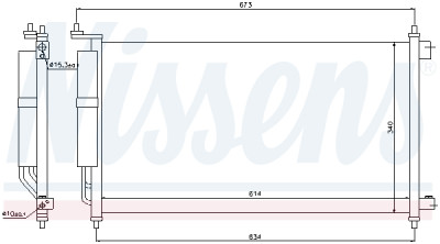 Condenseur, climatisation NISSENS 94621