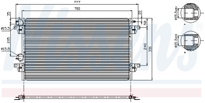 Condenseur, climatisation NISSENS 9485/6