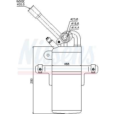 Filtre déshydratant, climatisation NISSENS 95213