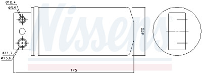 Filtre déshydratant, climatisation NISSENS 95235