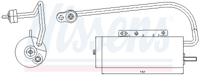 Filtre déshydratant, climatisation NISSENS 95339