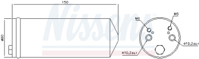 Filtre déshydratant, climatisation NISSENS 95413