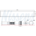 Filtre déshydratant, climatisation NISSENS 95598