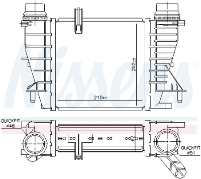 Intercooler, échangeur NISSENS 96363