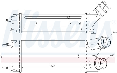 Intercooler, échangeur NISSENS 96584