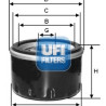 Filtre à huile UFI 23.299.00