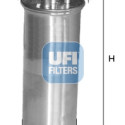 Filtre à carburant UFI 24.001.00