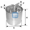Filtre à carburant UFI 24.002.00