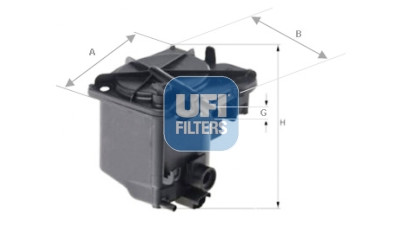Filtre à carburant UFI 24.027.00