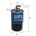 Filtre à carburant UFI 24.030.00
