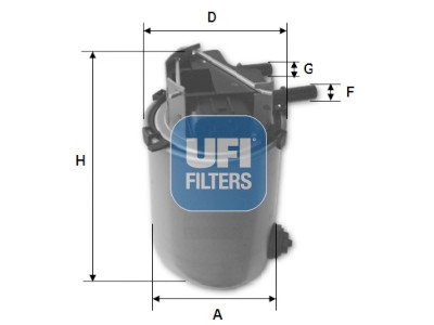 Filtre à carburant UFI 24.061.01