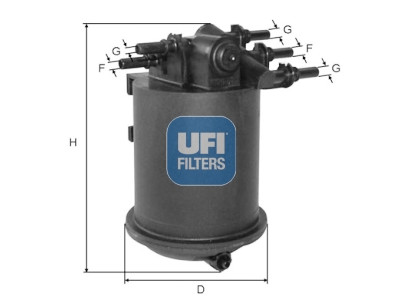 Filtre à carburant UFI 24.086.00