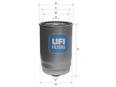 Filtre à carburant UFI 24.123.00