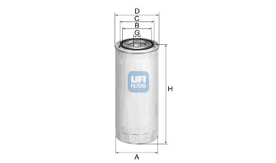 Filtre à carburant UFI 24.323.00