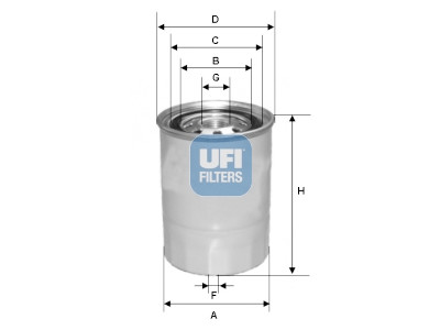 Filtre à carburant UFI 24.327.00