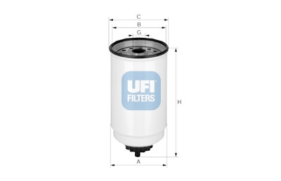 Filtre à carburant UFI 24.371.00