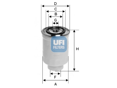 Filtre à carburant UFI 24.375.00