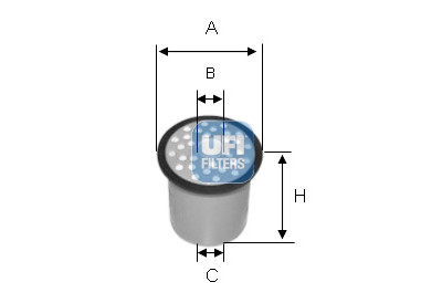 Filtre à carburant UFI 24.388.00