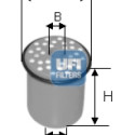 Filtre à carburant UFI 24.389.00