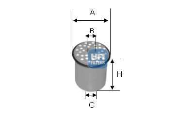 Filtre à carburant UFI 24.389.00