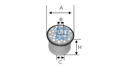 Filtre à carburant UFI 24.390.00