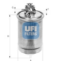 Filtre à carburant UFI 24.404.00