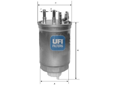 Filtre à carburant UFI 24.412.00