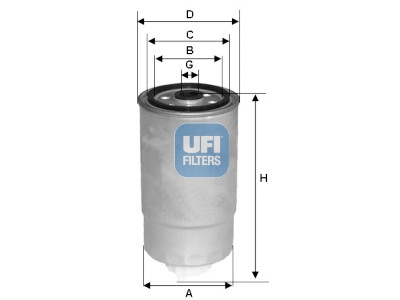 Filtre à carburant UFI 24.444.00