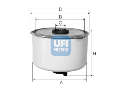 Filtre à carburant UFI 24.454.00