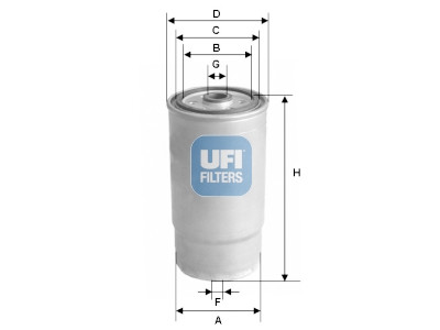 Filtre à carburant UFI 24.460.00