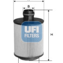 Filtre à huile UFI 25.110.00