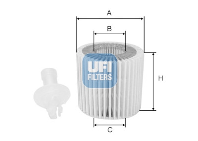 Filtre à huile UFI 25.116.00