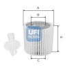 Filtre à huile UFI 25.196.00