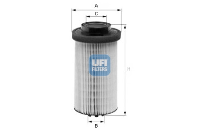 Filtre à carburant UFI 26.001.00